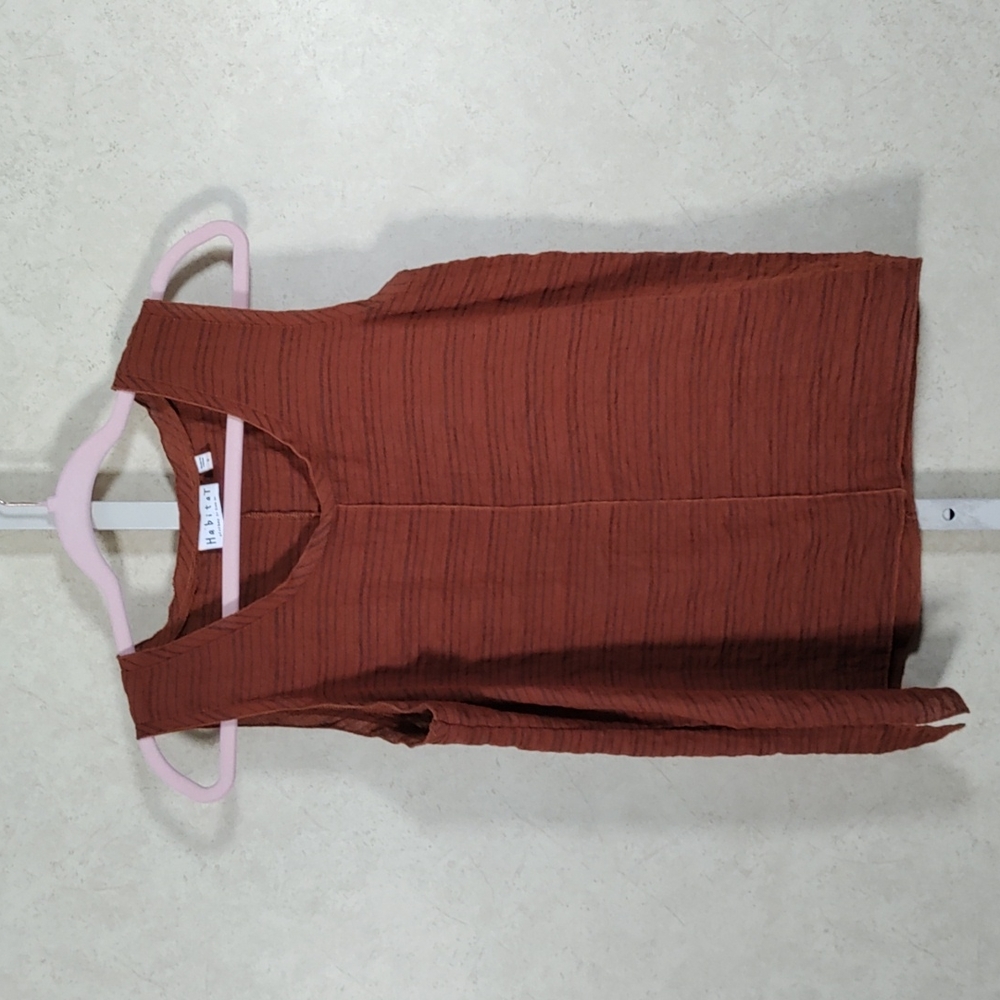 7094 Habitat rust & black crinkle shell S